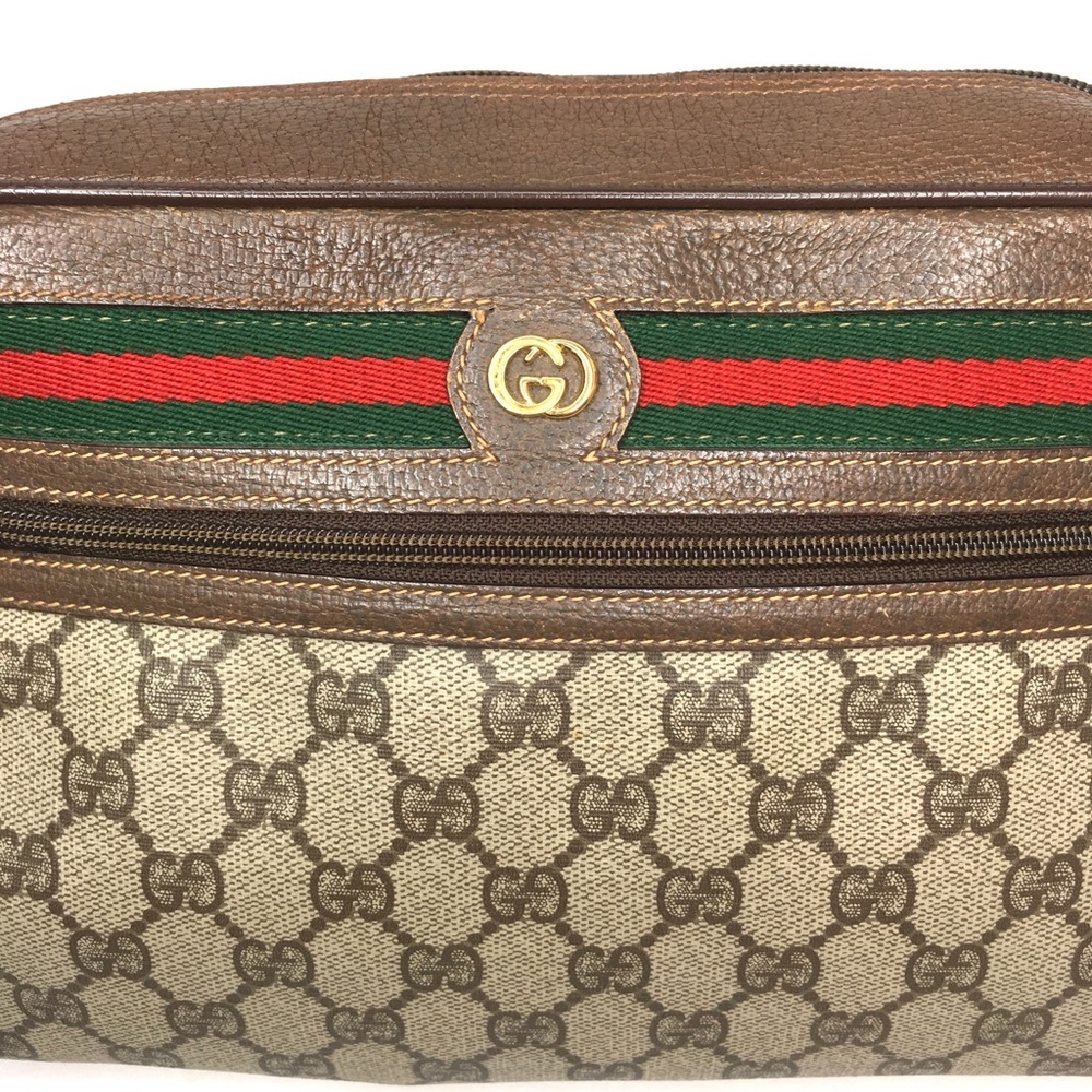 Authentic Gucci brown monogram coated canvas crossbody bag - Picture 4 of 16
